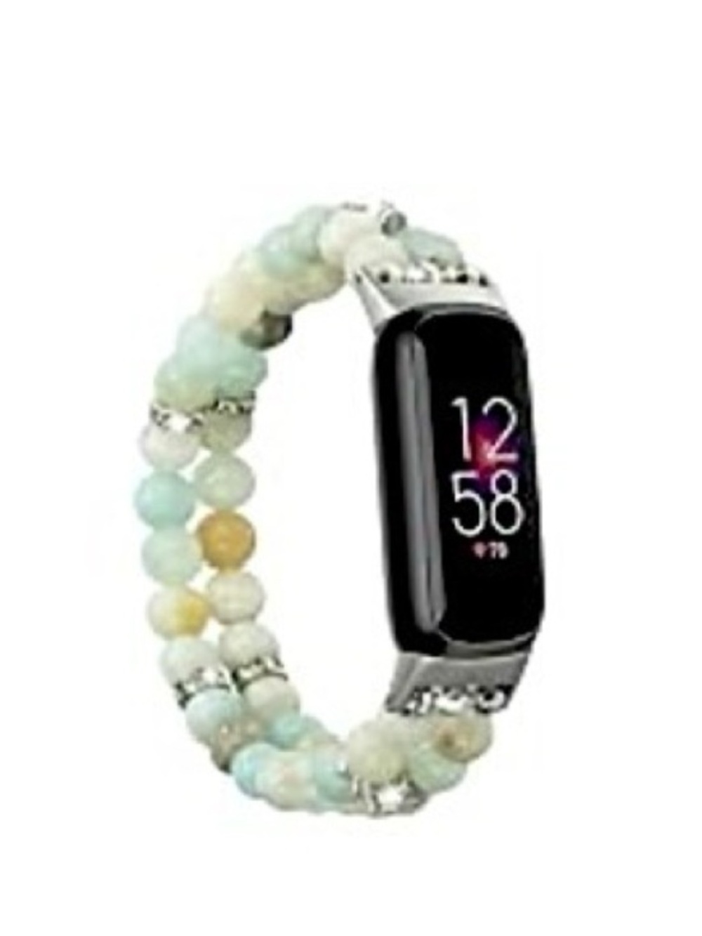 Fancy Beaded Stretch Replacement Wristband for Fitbit Luxe Fitness Tracker!